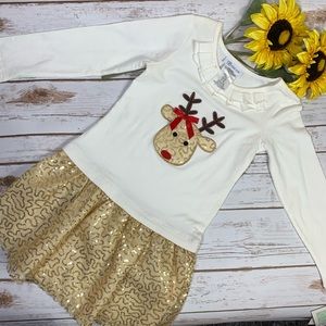 Bonnie Jean Reindeer Dress (6x)